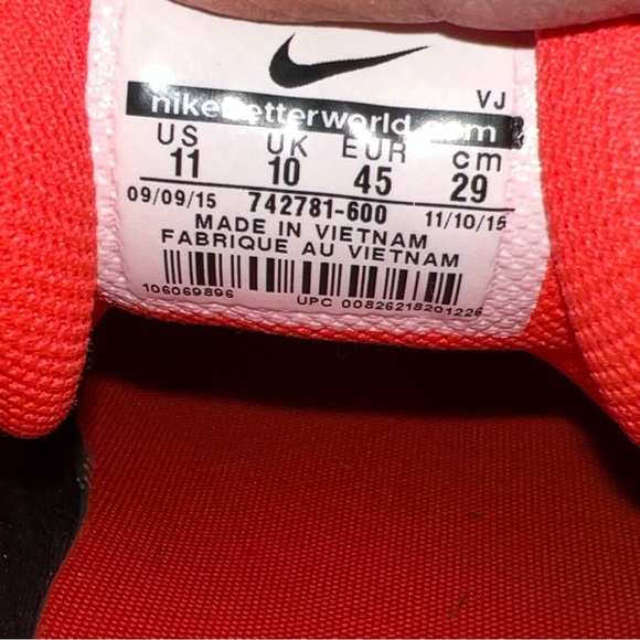 Nike Air Max Tavas Print [742781-600] Running Red/Burgundy-White Size 11M - Picture 11 of 11